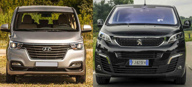 Сравнение Hyundai H-1 и Peugeot Traveller — какой из этих минивэнов лучше
