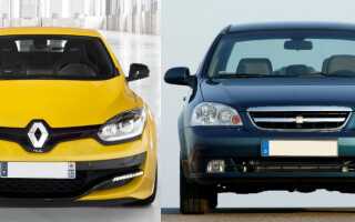 Какой автомобиль лучше: Chevrolet Lacetti или Renault Megan