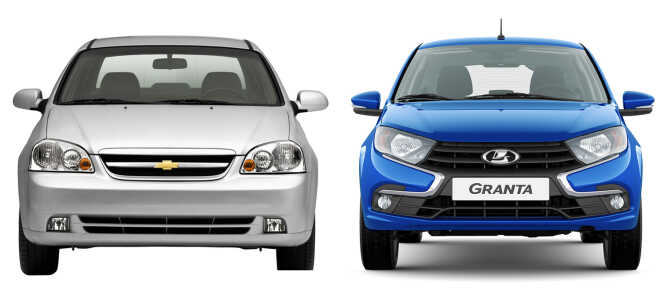 Какой автомобиль лучше: Chevrolet Lacetti или Lada Granta