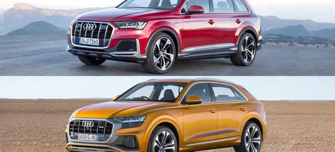 Сравнение Audi Q7 и Audi Q8 — какой кроссовер лучше