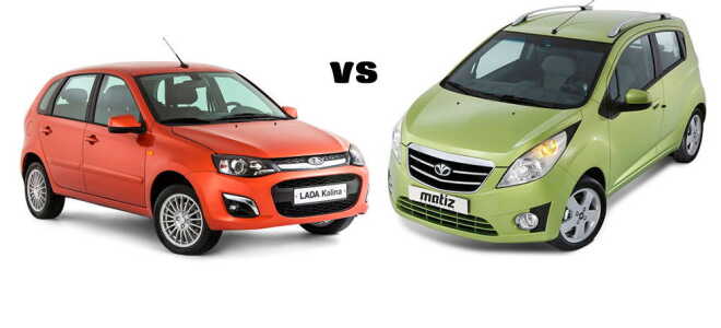 Какой автомобиль выбрать: Daewoo Matiz или Lada Kalina