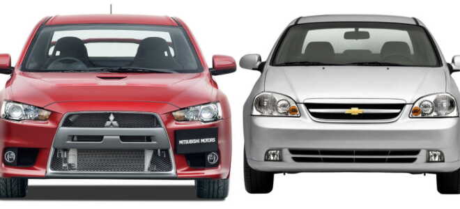 Какой автомобиль лучше: Chevrolet Lacetti или Mitsubishi Lancer