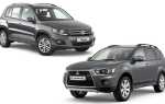 Какой автомобиль лучше: Mitsubishi Outlander или Volkswagen Tiguan