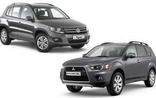 Какой автомобиль лучше: Mitsubishi Outlander или Volkswagen Tiguan