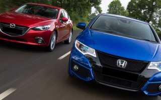 Какой автомобиль лучше: Honda Civic или Mazda 3