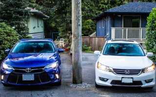 Какой автомобиль лучше: Toyota Camry или Honda Accord
