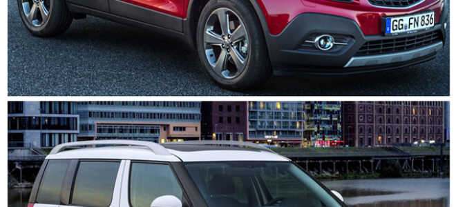 Какой кроссовер лучше: Опель Мокка или Шкода Йети