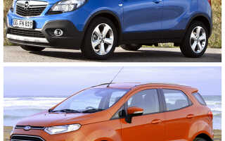 Opel Mokka или Ford EcoSport — что лучше выбрать