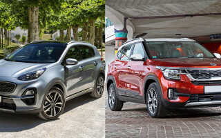 Сравнение Kia Seltos и Kia Sportage — какой кроссовер лучше