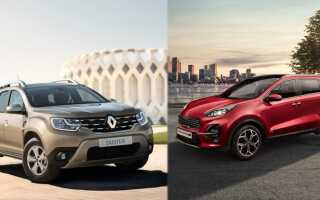 Какой автомобиль лучше: Kia Sportage или Renault Duster