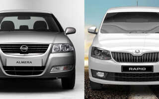 Какой автомобиль лучше: Nissan Almera или Skoda Rapid