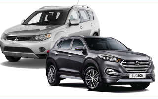 Какой автомобиль лучше: Hyundai Tucson или Mitsubishi Outlander
