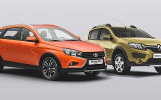Какой автомобиль лучше: Lada Vesta SW Cross или Renault Sandero Stepway