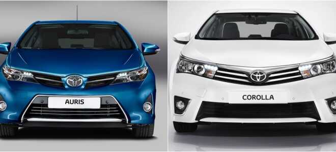 Какой автомобиль лучше: Toyota Auris или Toyota Corolla
