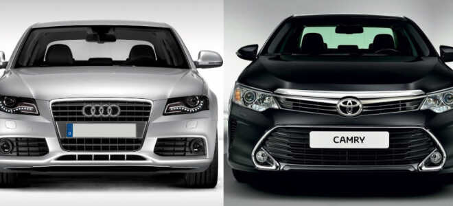Какой автомобиль лучше: Toyota Camry или Audi A4