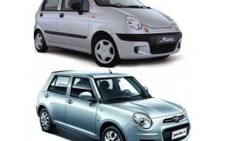 Какой автомобиль лучше: Daewoo Matiz или Lifan Smily