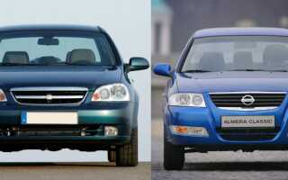 Какой автомобиль лучше: Nissan Almera Classic или Chevrolet Lacetti