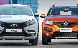 Какой автомобиль лучше: Renault Sandero Stepway или Lada Xray