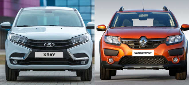 Какой автомобиль лучше: Renault Sandero Stepway или Lada Xray