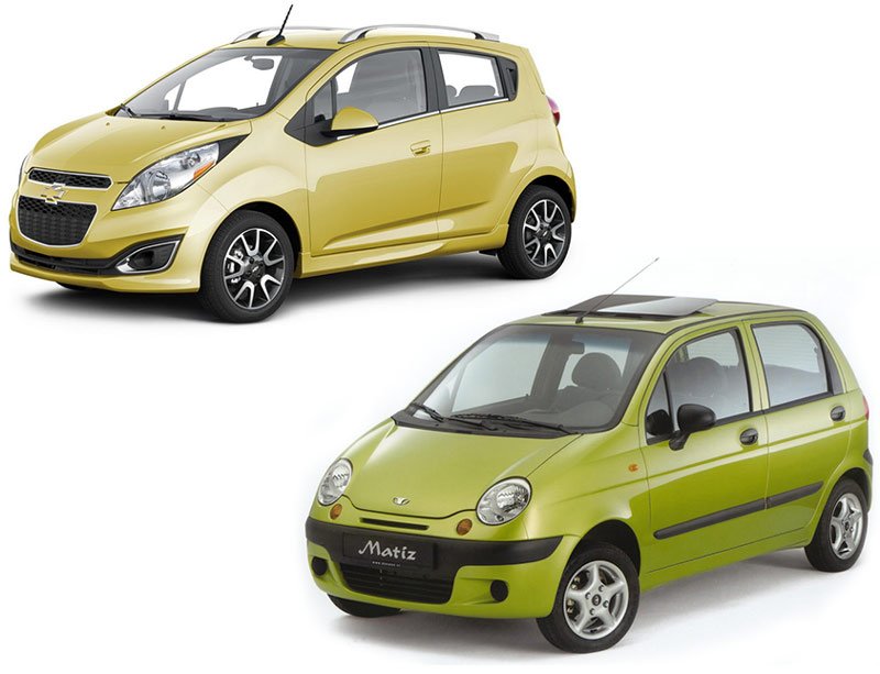 Chevrolet Spark и Daewoo Matiz