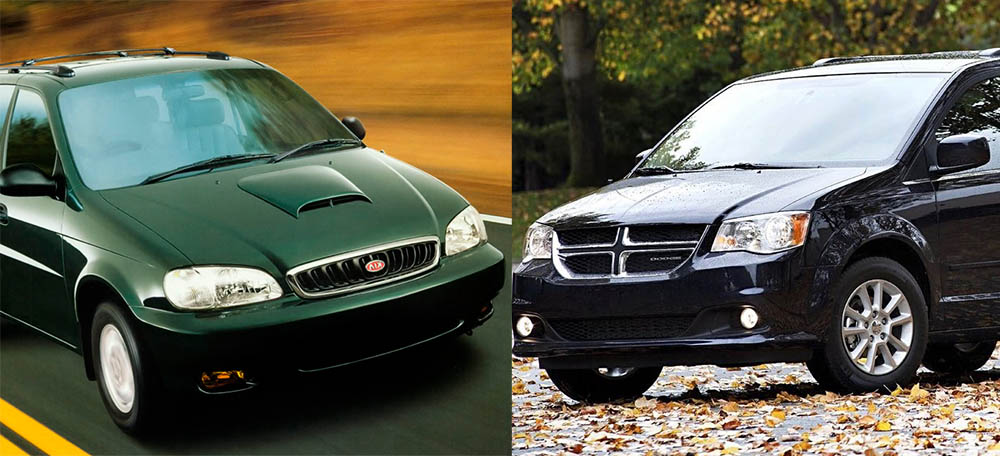 Dodge Caravan и Kia Carnival