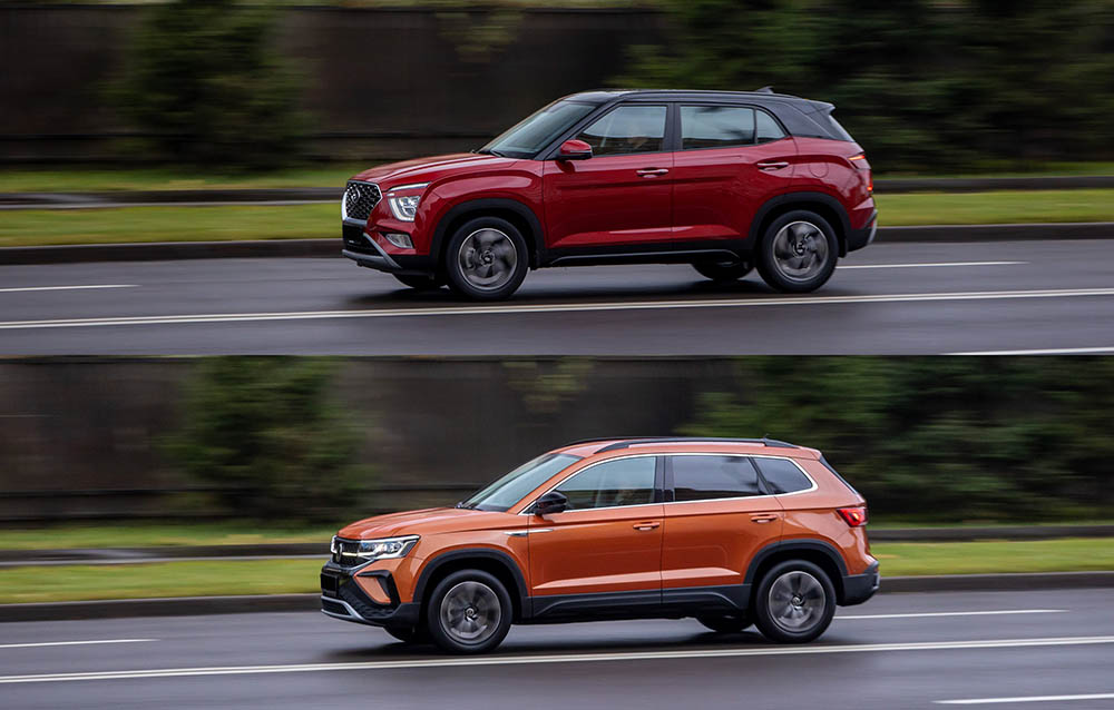 Езда на Hyundai Creta и Volkswagen Taos