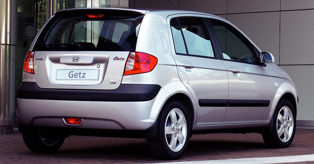 Hyundai Getz сзади