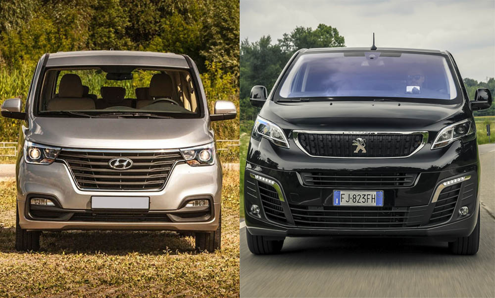 Hyundai H-1 и Peugeot Traveller