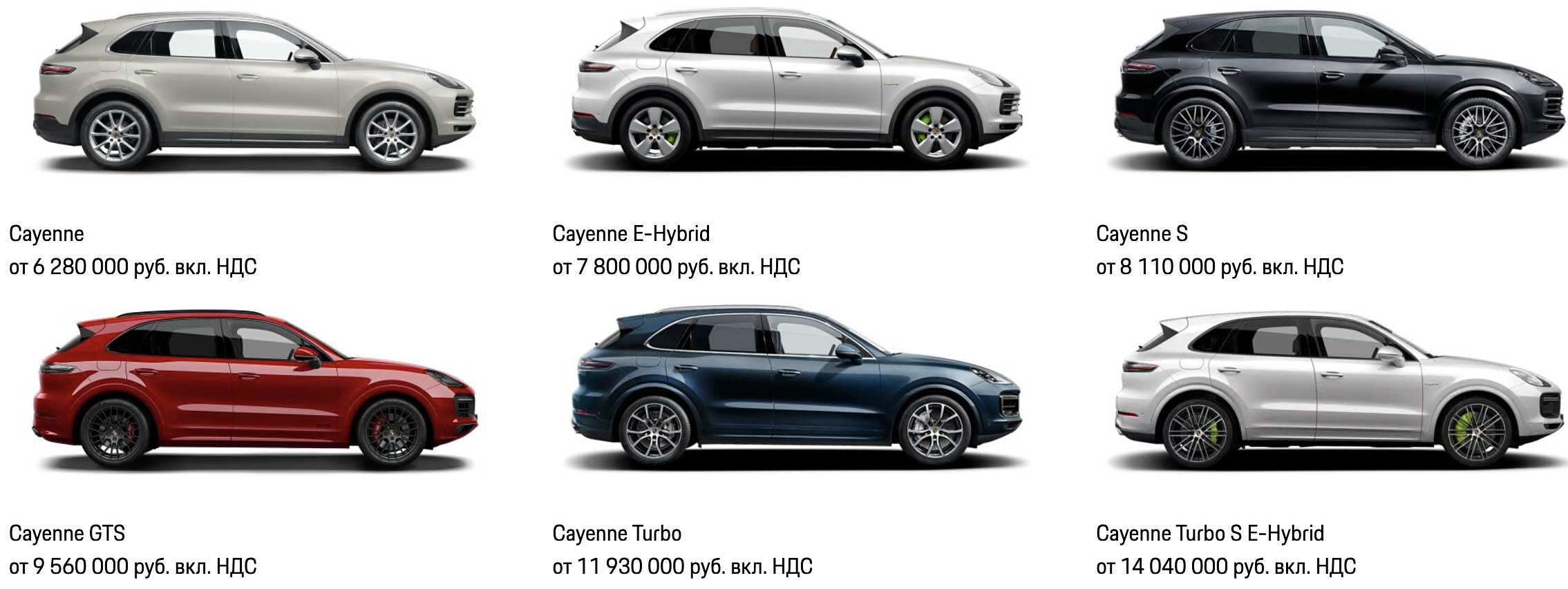 Прайс Porsche Cayenne