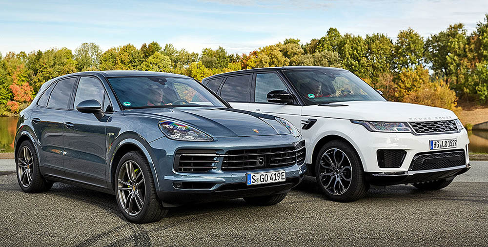 Range Rover и Porsche Cayenne