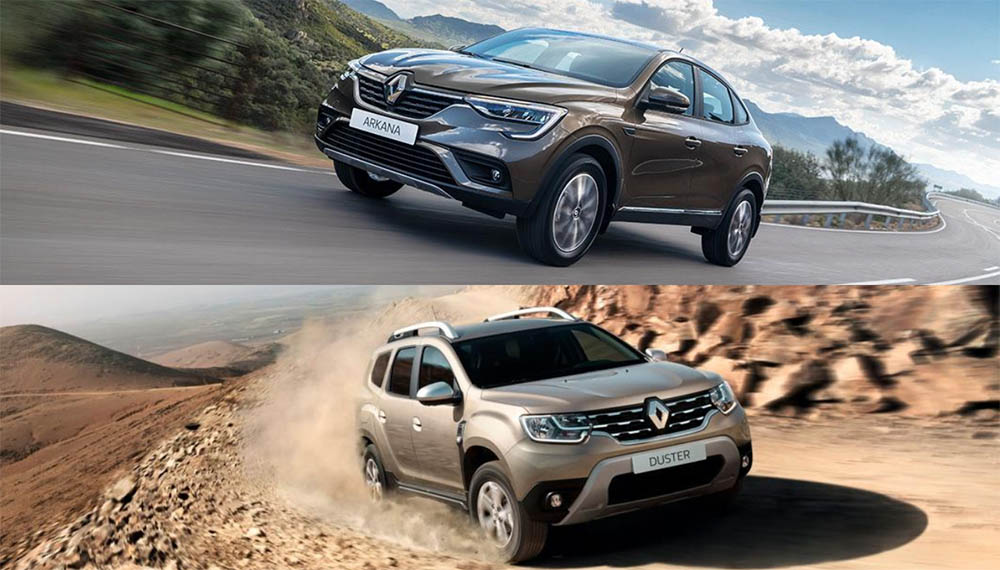 Renault Arkana и Renault Duster