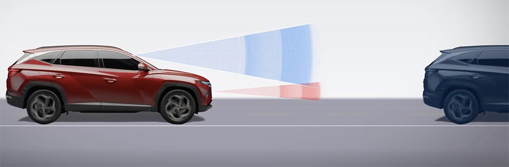Система автоматического торможения Hyundai Tucson