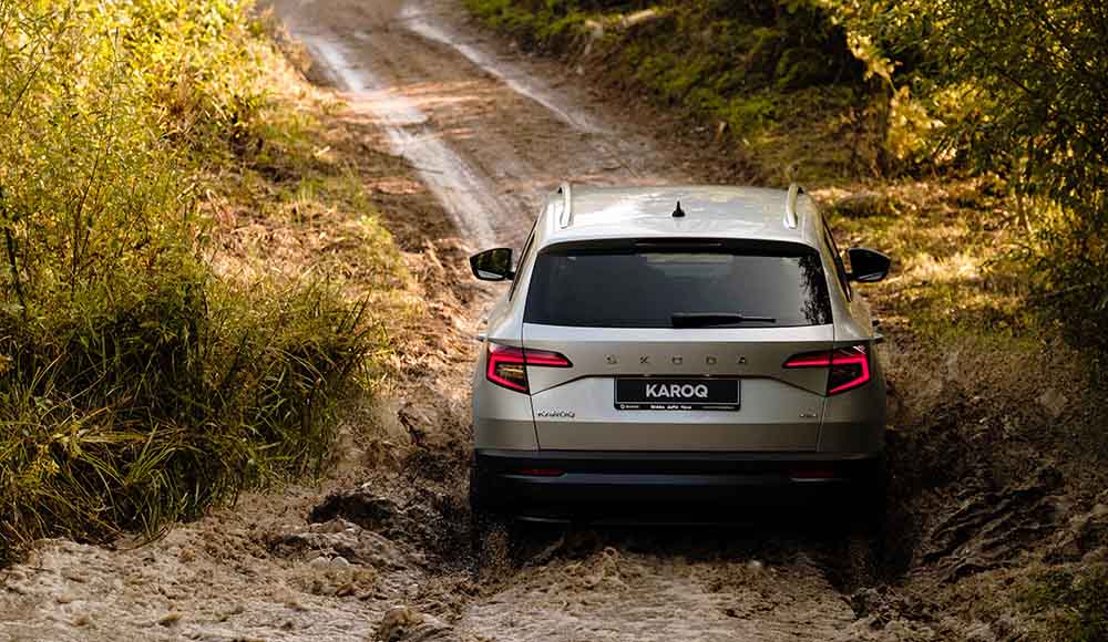 Skoda Karoq на дороге