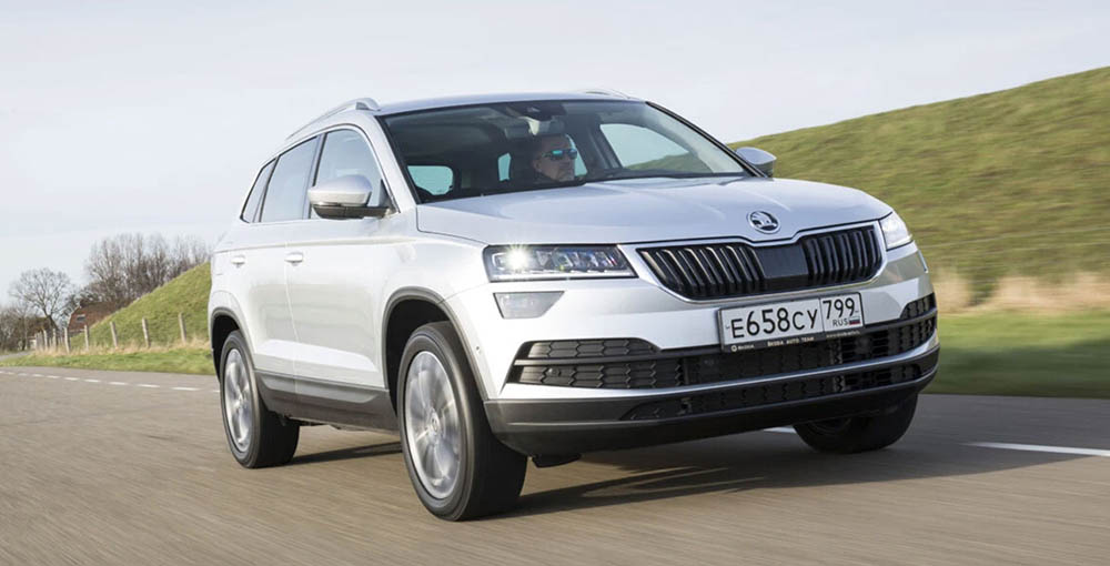 Skoda Karoq на дороге