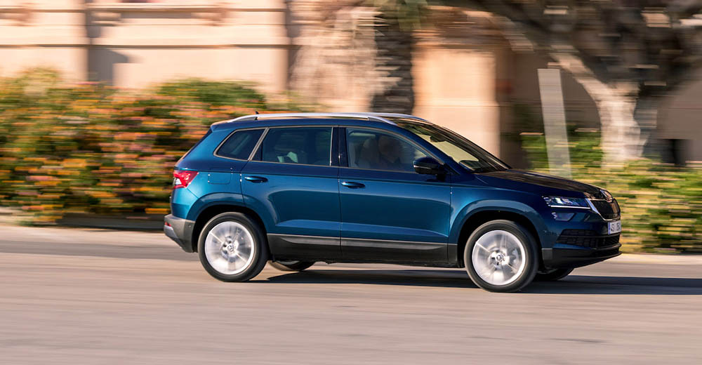 Skoda Karoq в движении