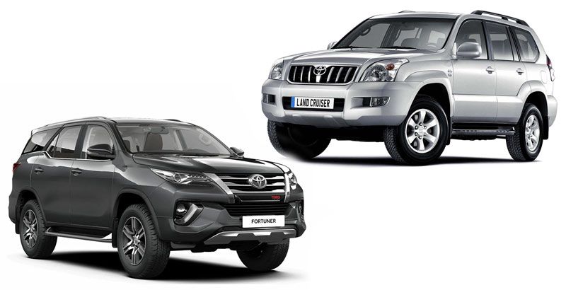 Toyota Fortuner и Land Cruiser Prado