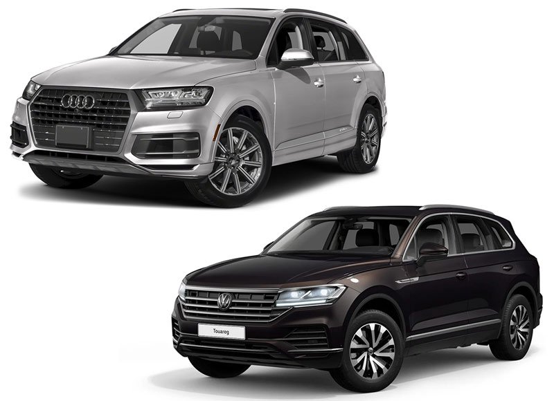 Автомобили Volkswagen Touareg и Audi Q7