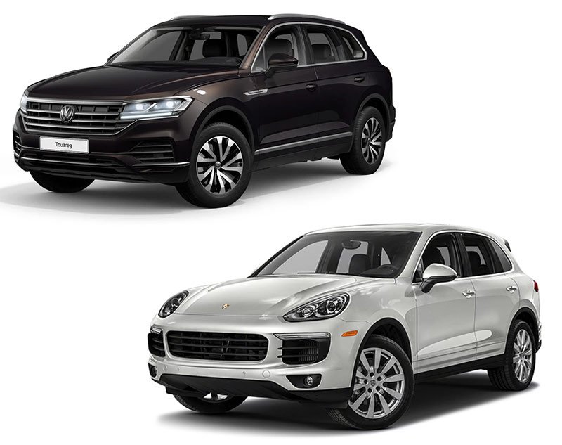Сравнение Volkswagen Touareg и Porsche Cayenne
