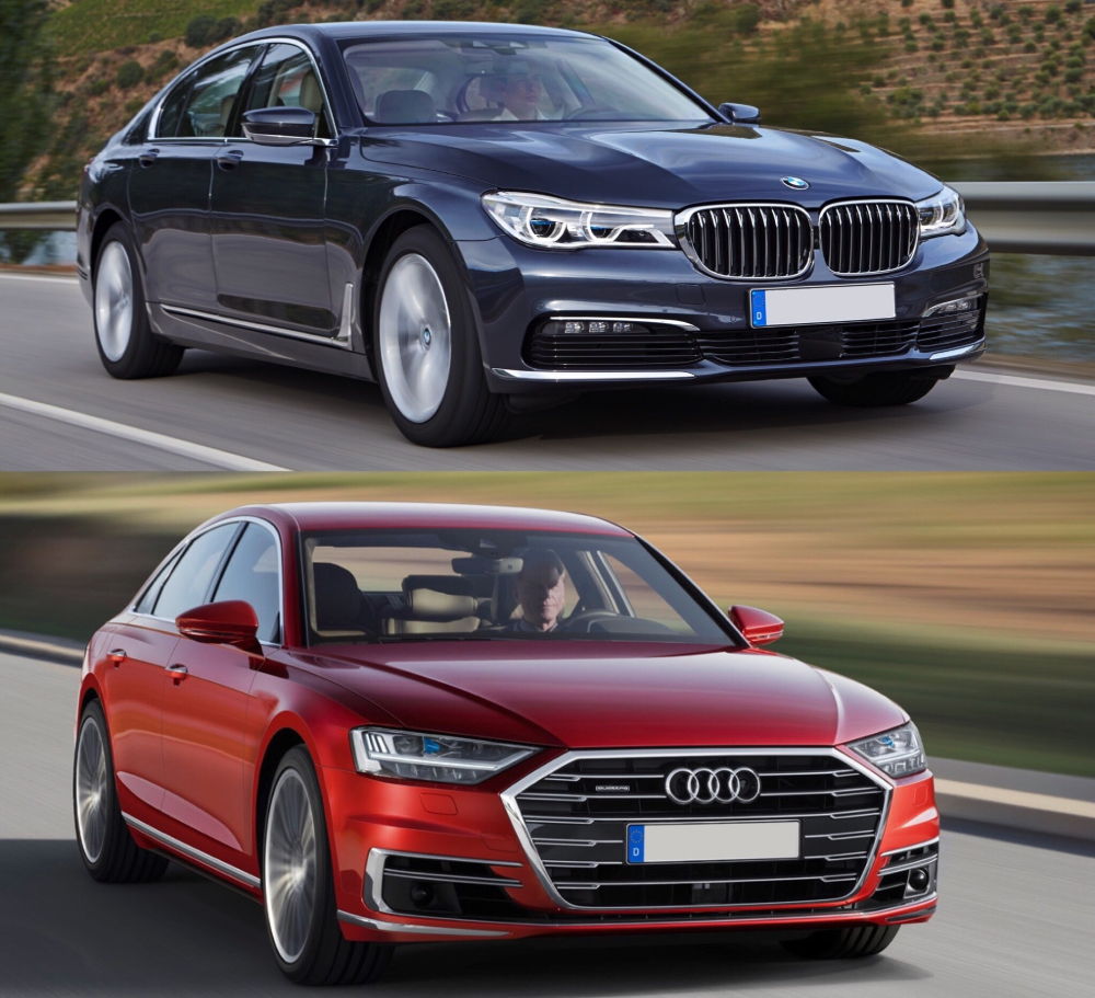 Audi А8 и BMW 7 Series