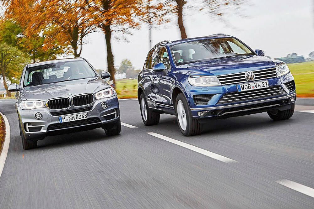 BMW X5 и Volkswagen Touareg