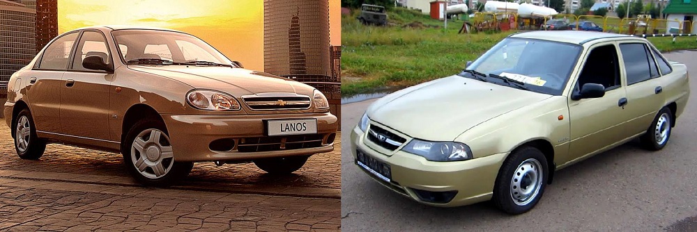 Chevrolet Lanos и Daewoo Nexia