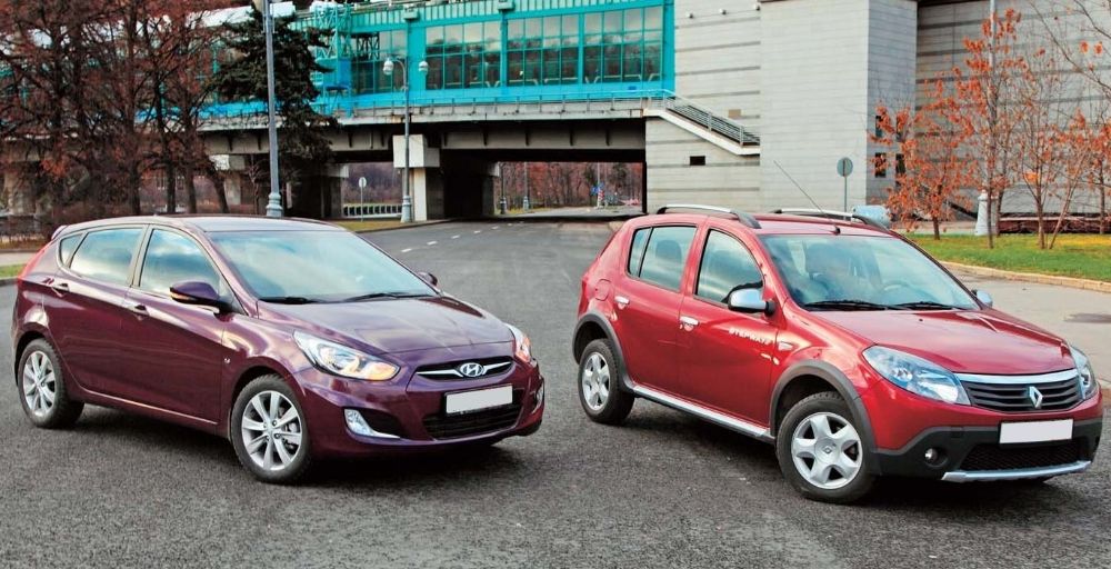 Hyundai Solaris и Renault Sandero