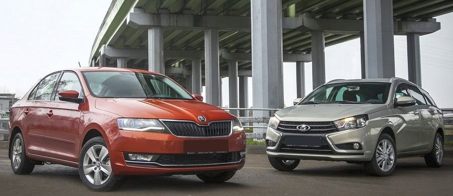 Lada Vesta и Skoda Rapid Lada Vesta и Skoda Rapid
