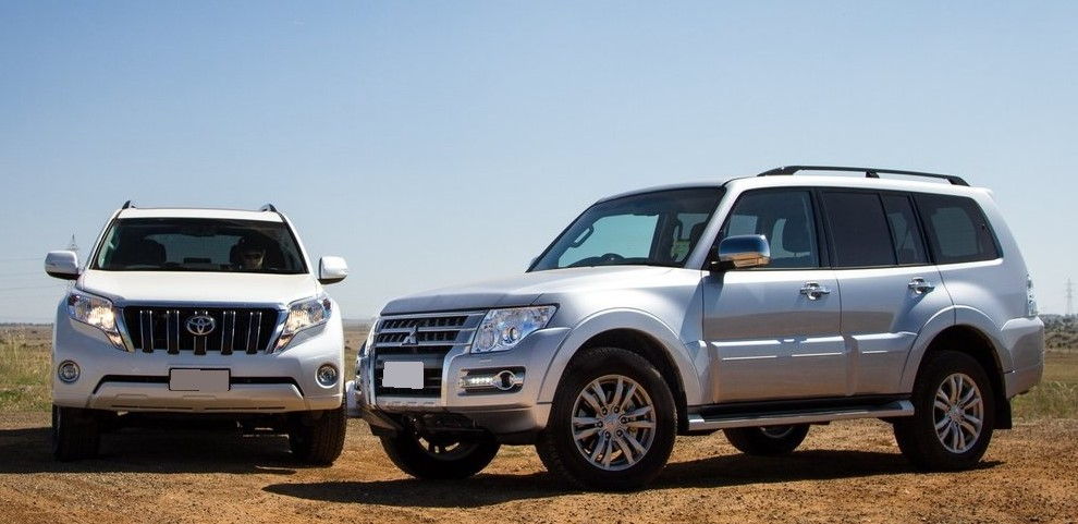 Mitsubishi Pajero и Toyota Land Cruiser Prado Mitsubishi Pajero и Toyota Land Cruiser Prado