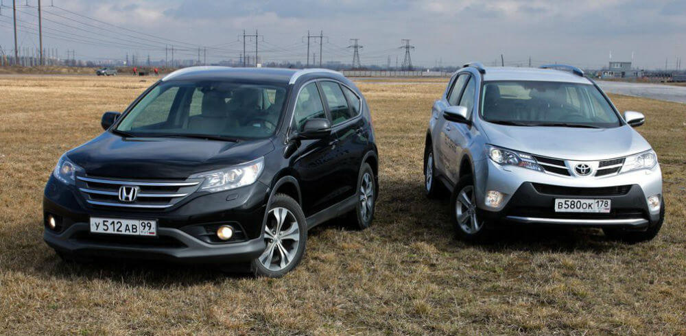 Современные мощные кроссоверы - Honda CR-V и Toyota RAV4 Современные мощные кроссоверы - Honda CR-V и Toyota RAV4