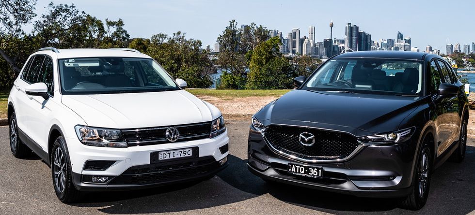 Volkswagen Tiguan и Mazda CX-5
