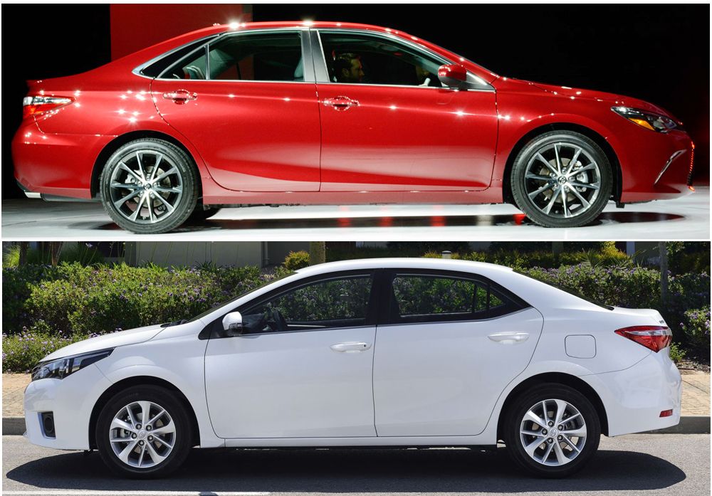 Toyota Camry и Toyota Corolla