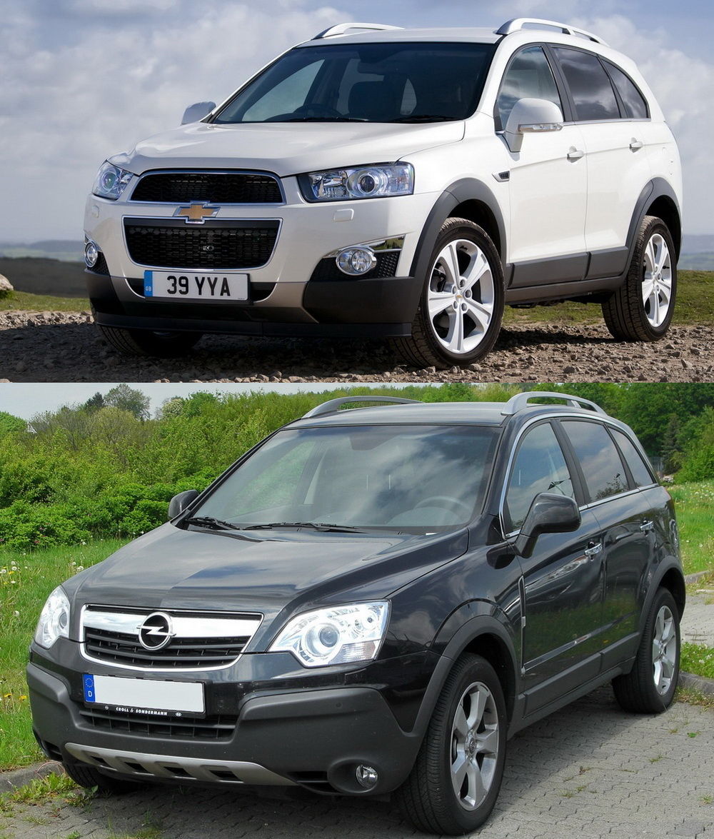 Chevrolet Captiva и Opel Antara
