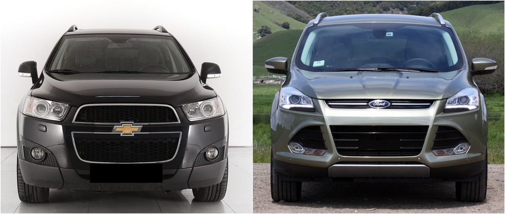 Chevrolet Captiva и Ford Kuga