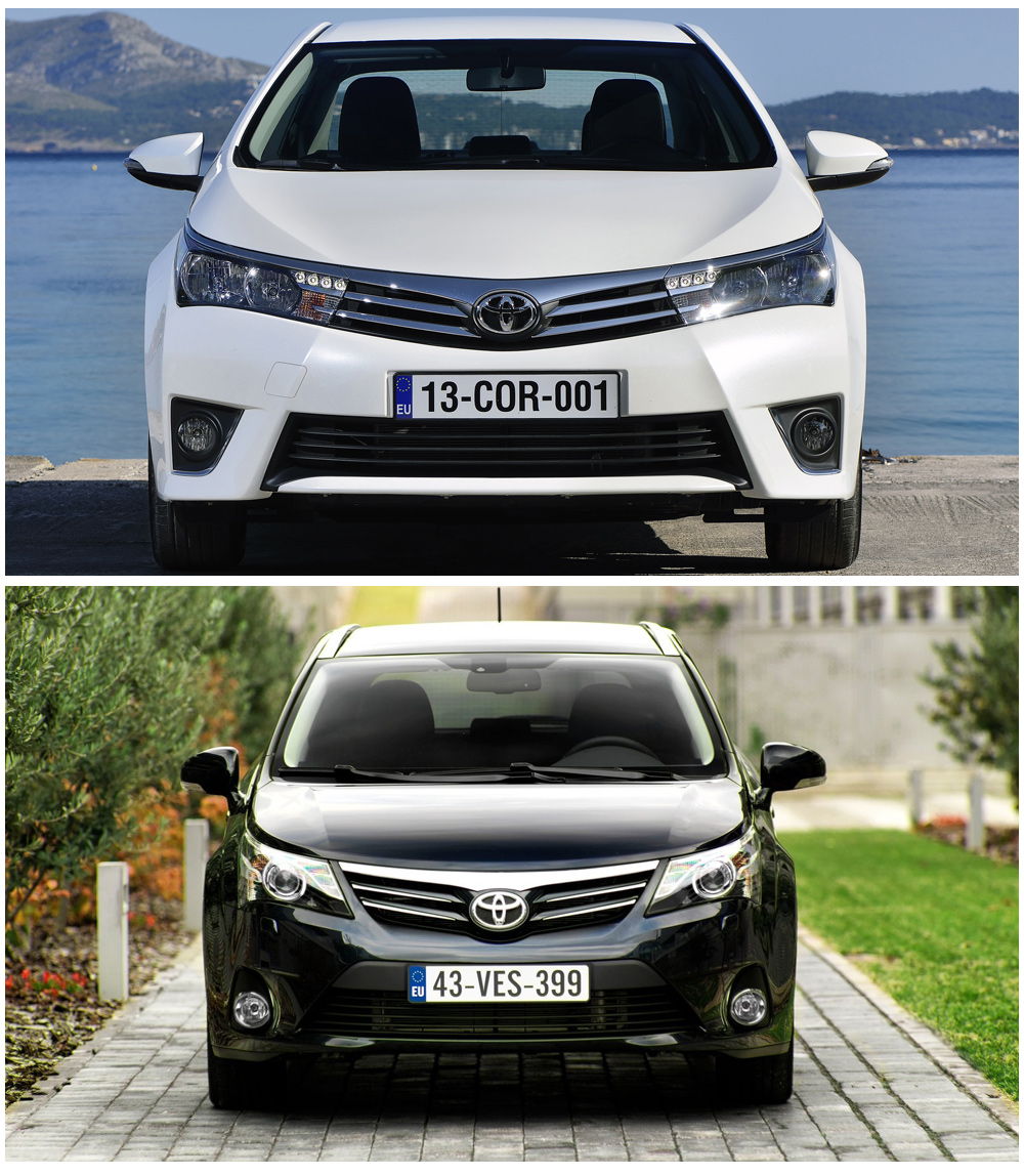 Toyota Corolla и Toyota Avensis